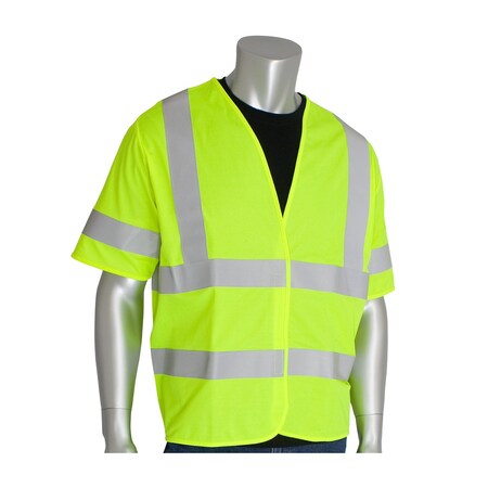 Pip ANSI Type R Class 3 FR Treated Solid Vest 305-HSSVFRLY-4X/5X